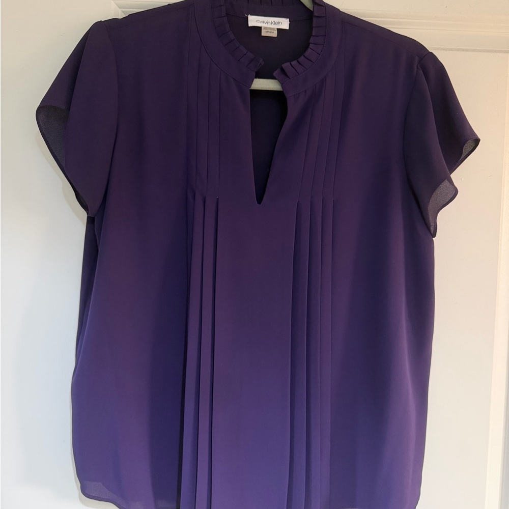 Calvin Klein Women's Deep Purple Blouse